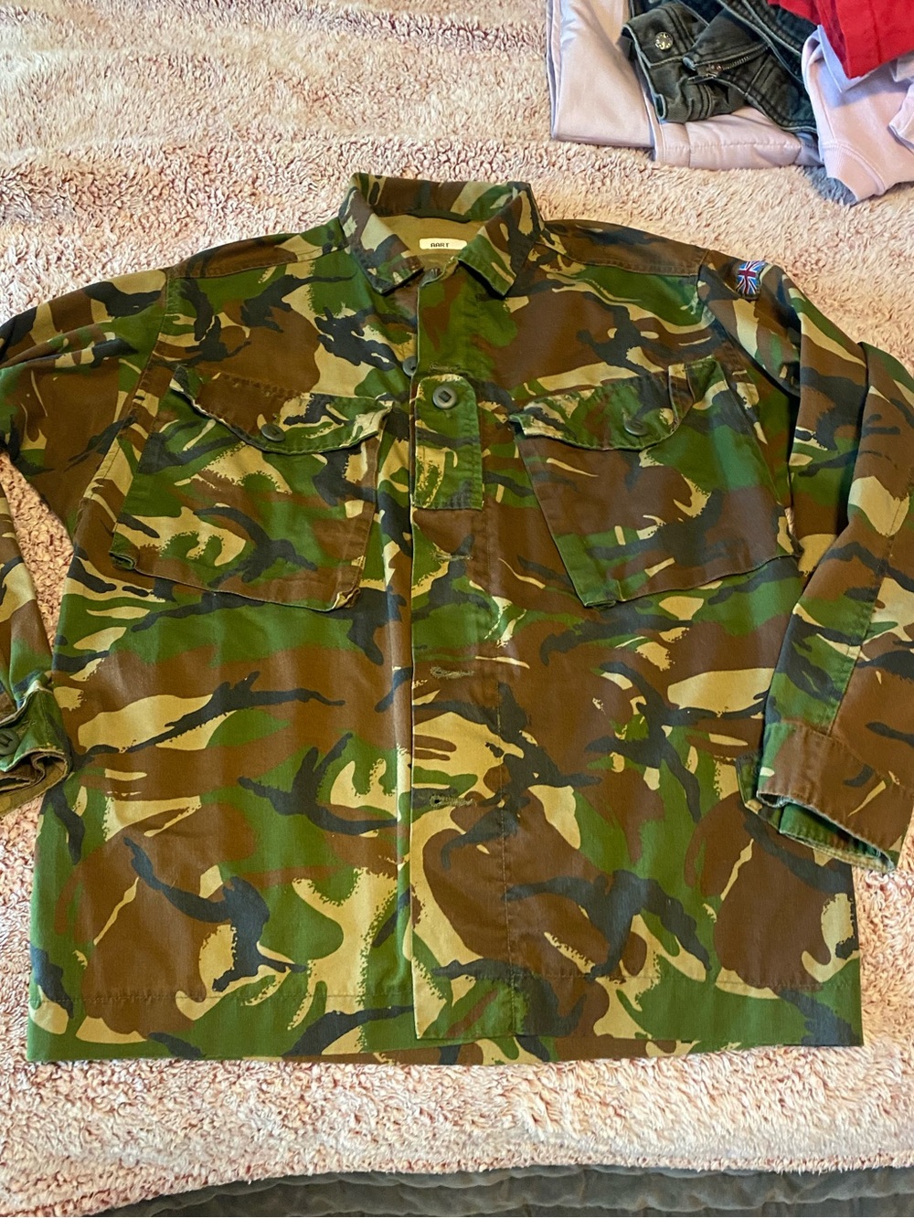 British DPM surplus camo fieldshirt